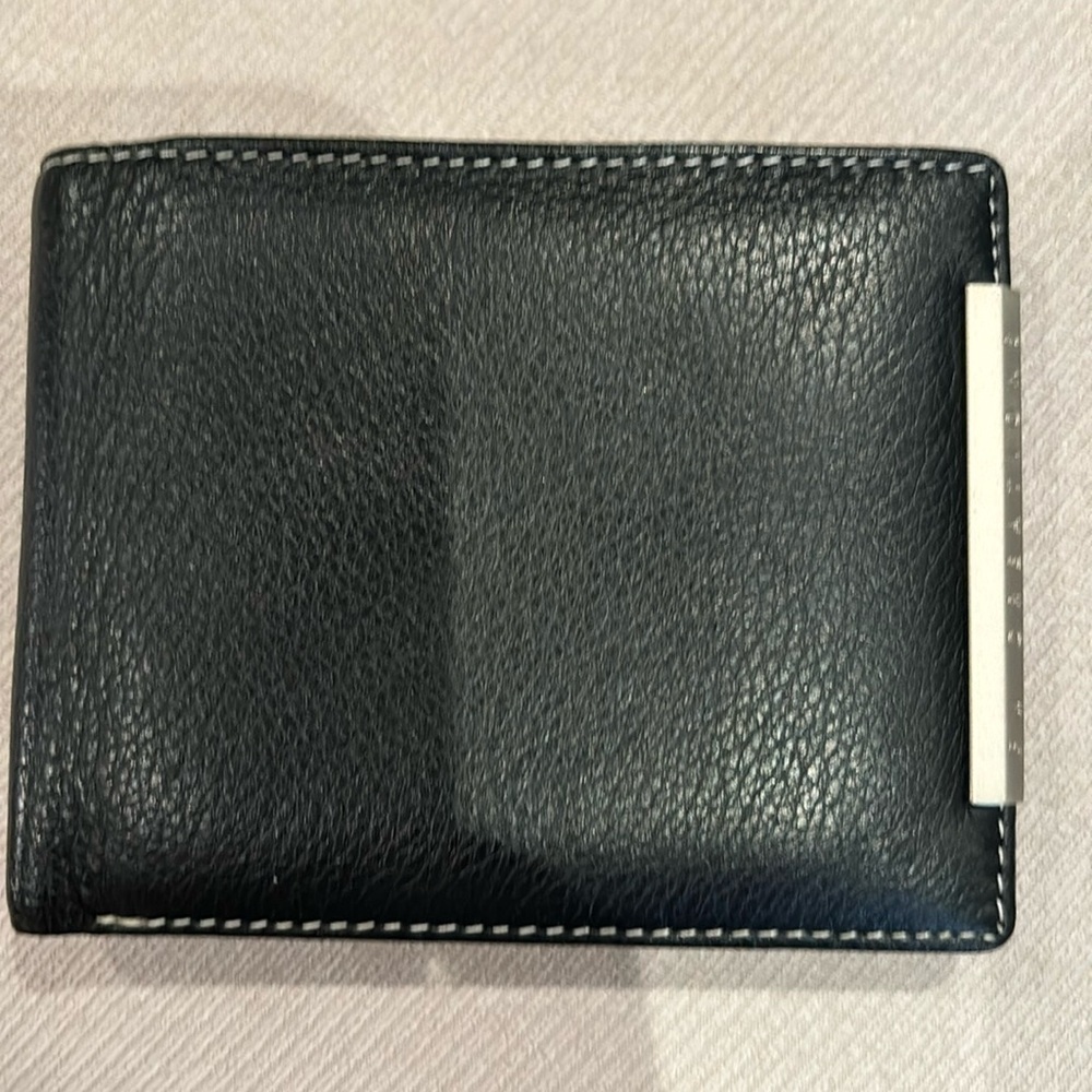Fx Creations genuine leather black wallet NWOT